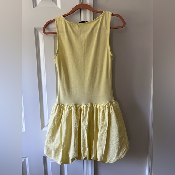 ASOS Bubble Hem Yellow Dress - Picture 6 of 9